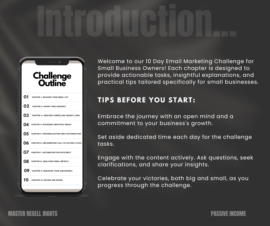 Wlecome to the 10 Day Email Marketing Challenge for Small Business
