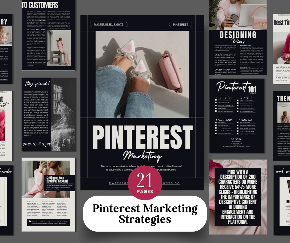 Pinterest Marketing Strategies by Compass Point Digital, a comprehensive guide offering actionable tips and techniques to optimize Pinterest for driving traffic, increasing engagement, and boosting sales for businesses and content creators.