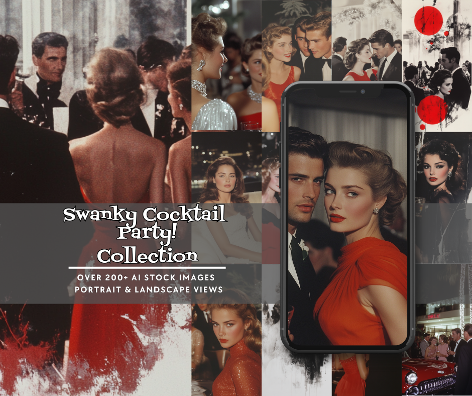 Swanky Cocktail Party! Collection 200+ AI Stock Images
