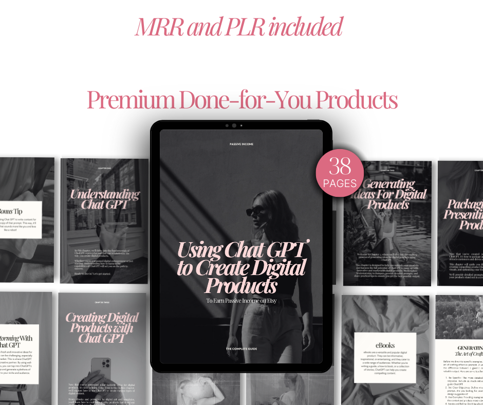 Using Chatgpt To Create Digital Products