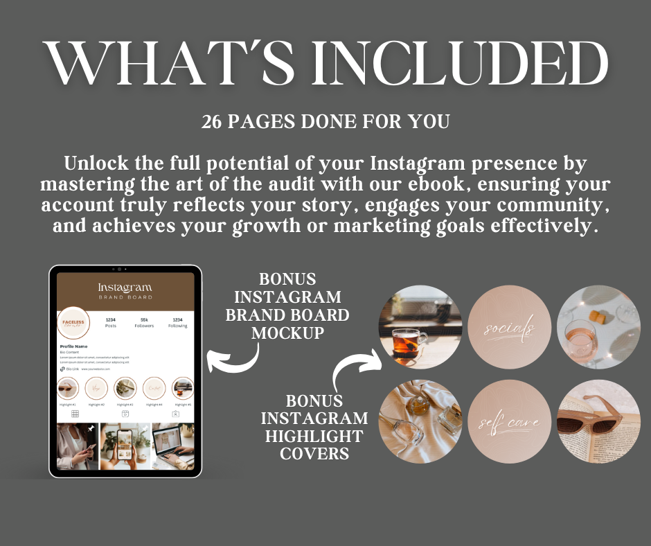 Instagram Audit Ebook with MRR
