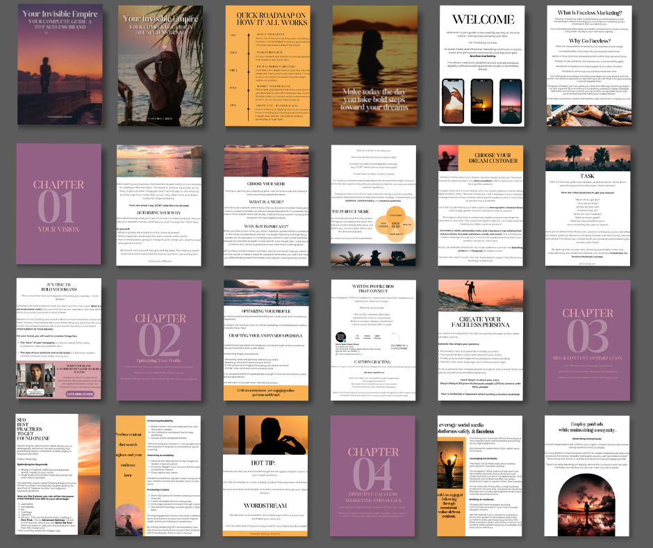 Your Invisible Empire eBook: Your Complete Guide to a Faceless Brand