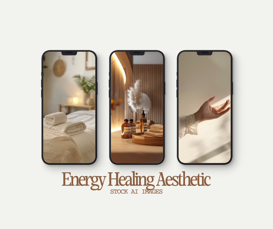 Energy Healing Aesthetic Stock AI Images