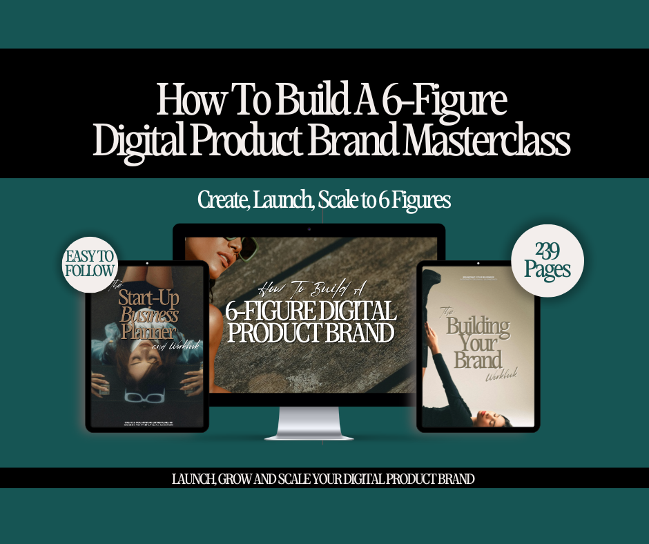 How to Build a 6-Figure Digital Product Brand Masterclass by Compass Point Digital, an in-depth training program offering expert insights and actionable steps to create, market, and scale a profitable digital product business.