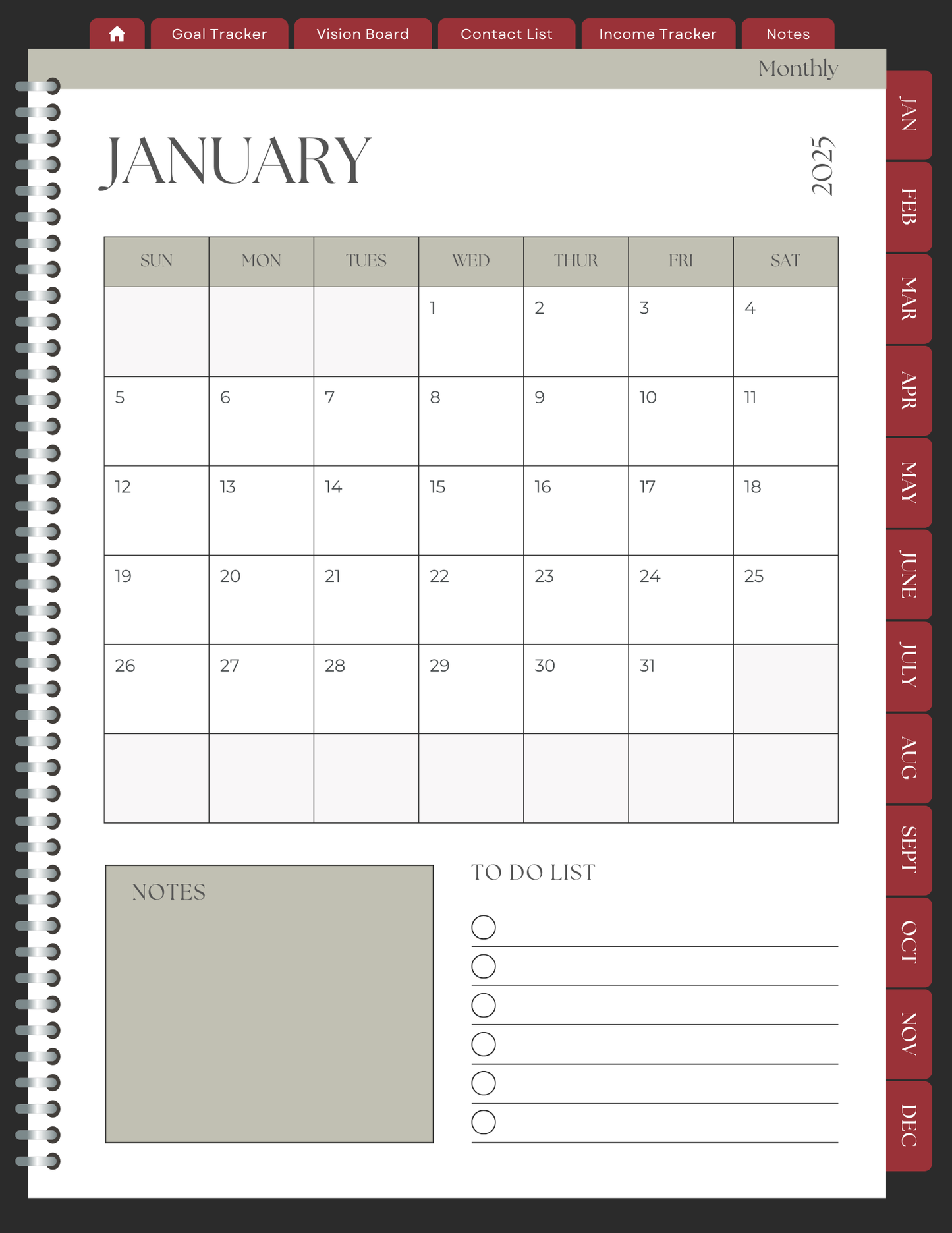 1967 Shelby GT5000 2025 Digital Planner