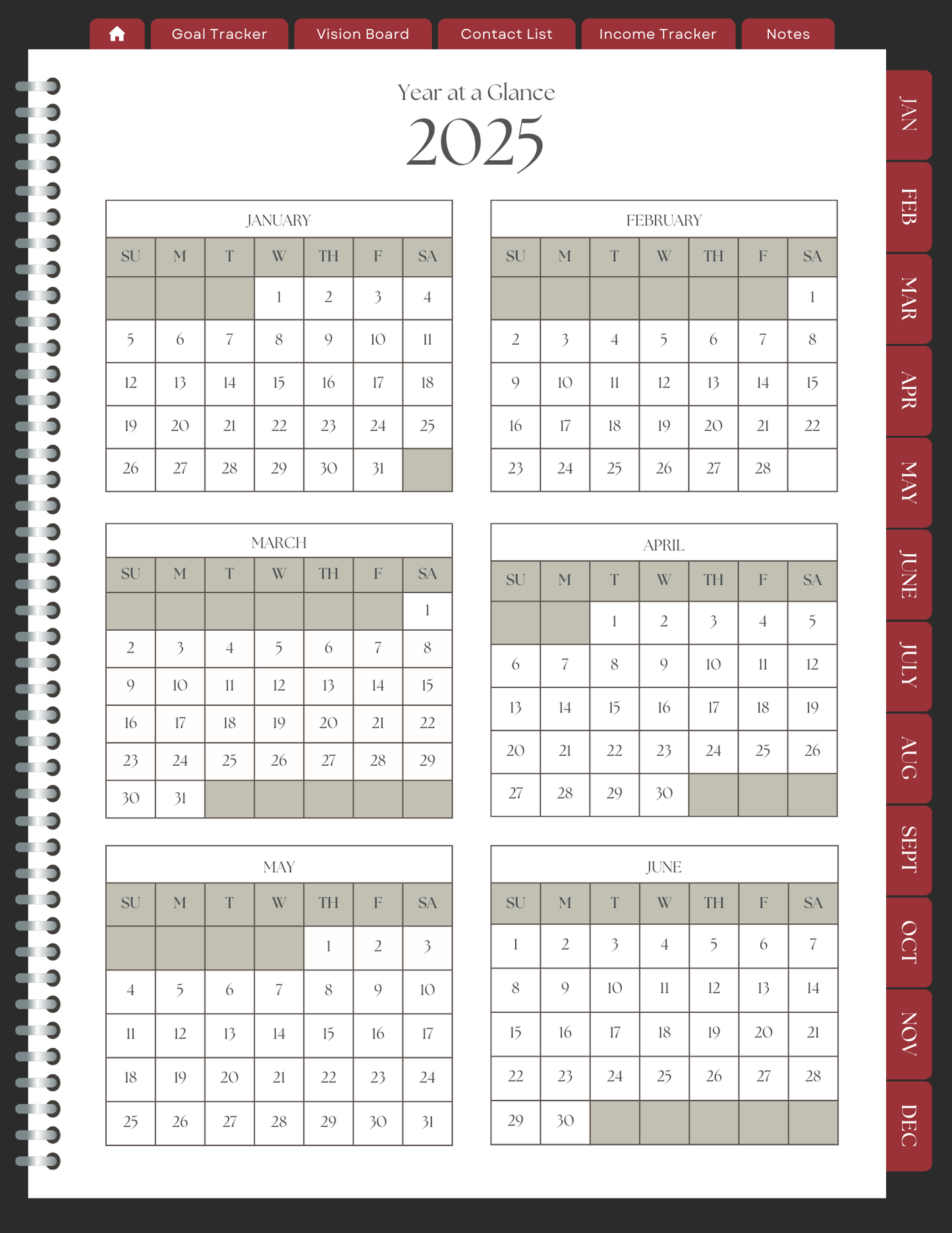 1967 Shelby GT5000 2025 Digital Planner