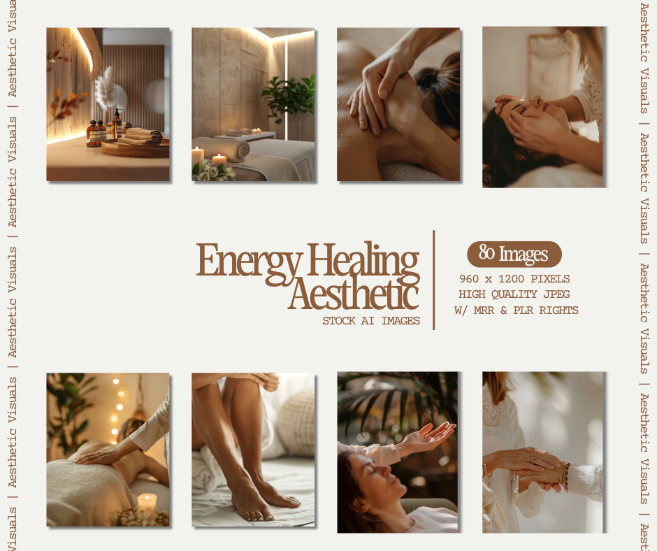 Energy Healing Aesthetic Stock AI Images by Compass Point Digital, a serene collection of AI-generated visuals featuring calming and spiritual themes, perfect for wellness brands, energy healers, and creative projects focused on mindfulness and holistic health
