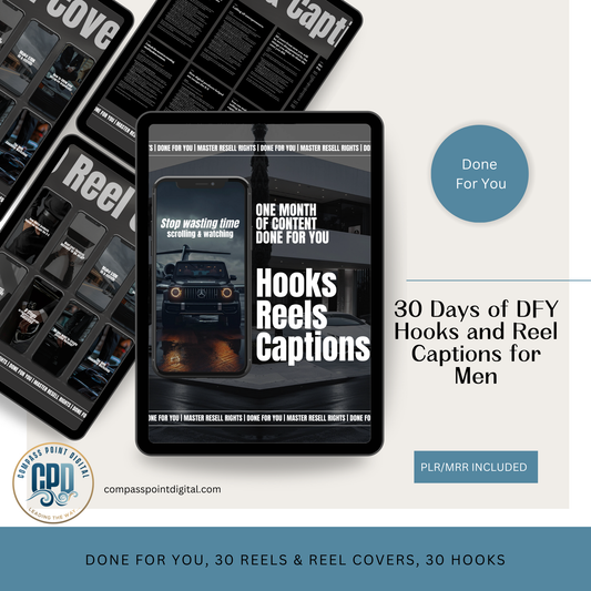 30 Days of Content: Hooks, Reels and Captions