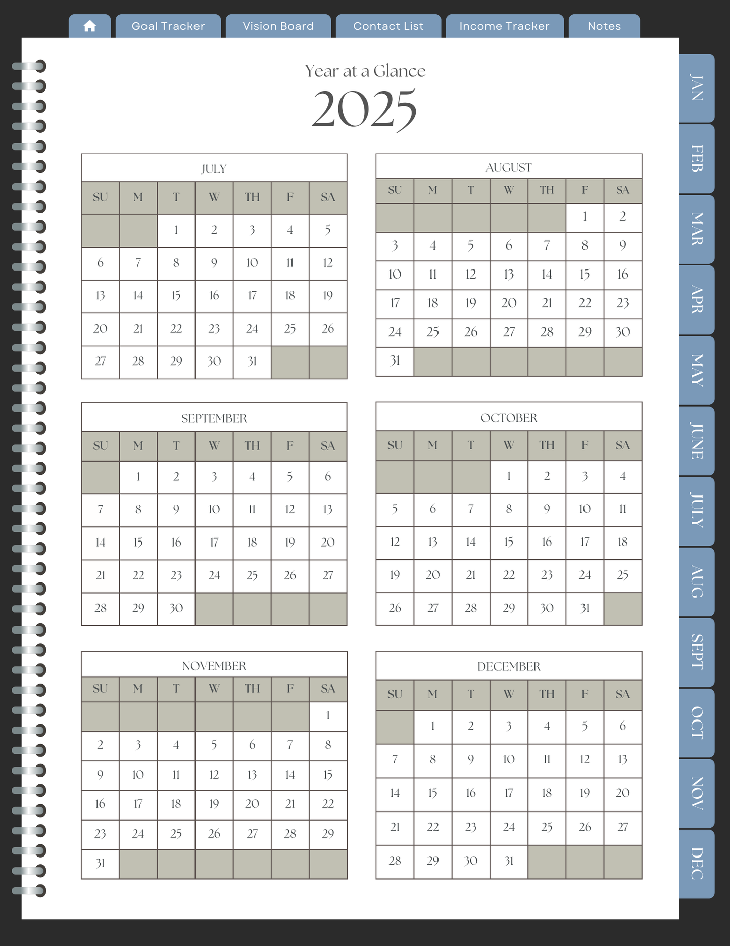 1970 Plymouth HEMI Cuda 2025 Digital Planner